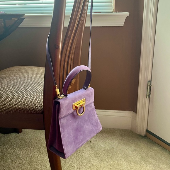 Salvatore Ferragamo Handbags - Authentic Salvatore Ferragamo Suede Purse